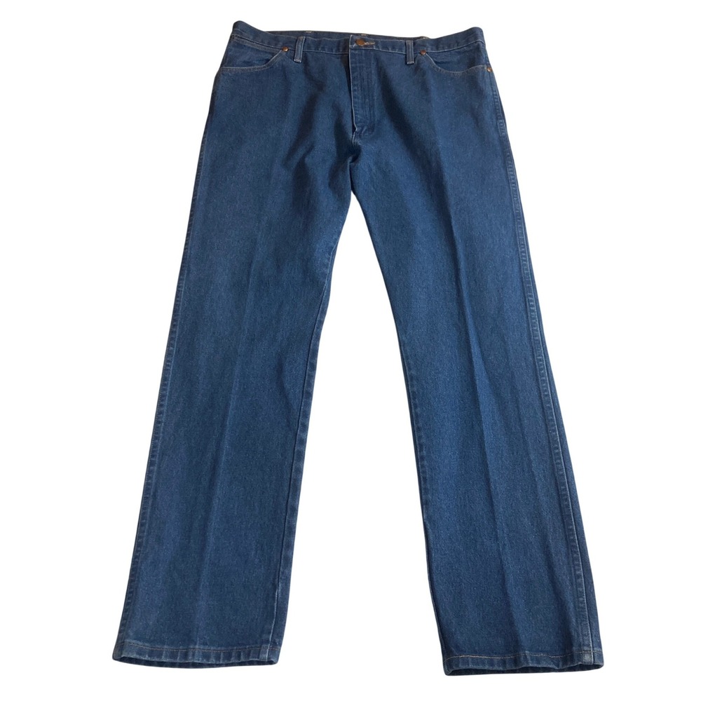 Wrangler 13MWZ Cowboy Cut Jeans Mens 40x34 (Fit 38x32.5) Blue Straight Leg